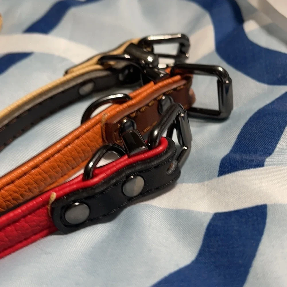 New set/3 padded pet collars